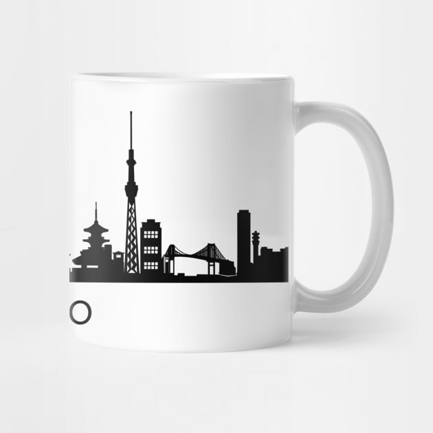 Tokyo Skyline by Elenia Design